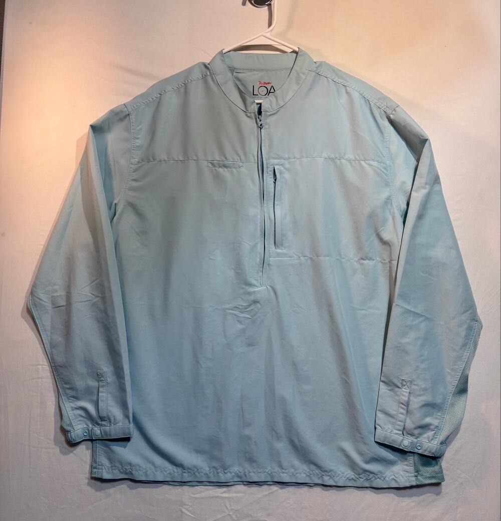 RailRiders LOA XL Blue Fishing Hiking Vented Pullover Outdoor Shirt